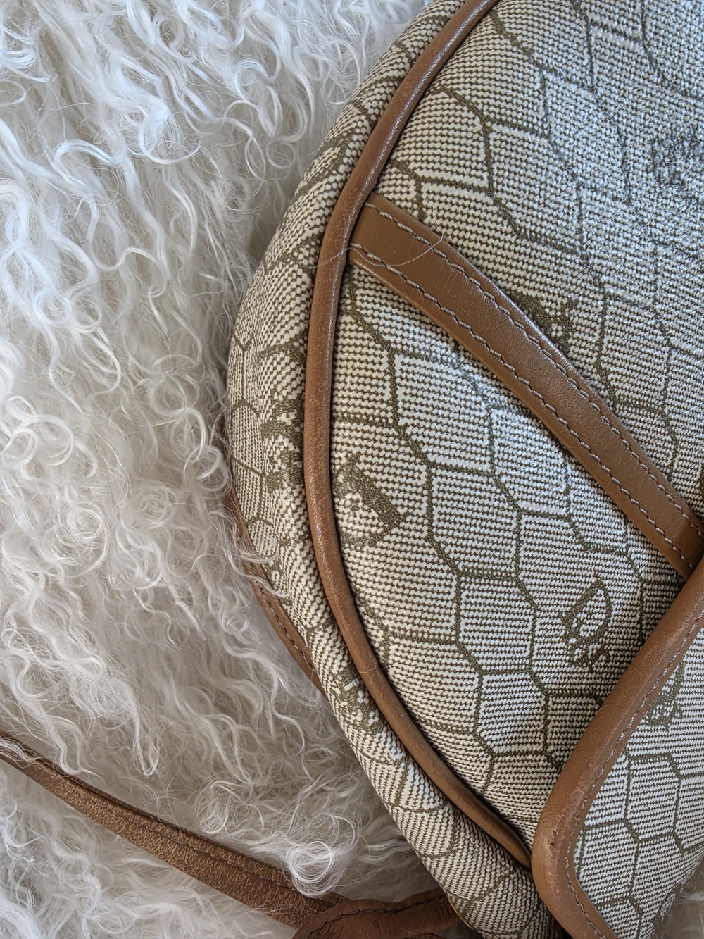 Christian Dior Honeycomb Monogram Beige Vintage - Picture 7 of 12